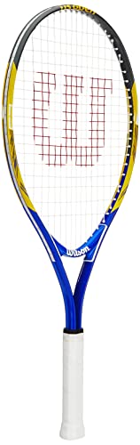 Wilson WRT20300U - Raqueta de tenis, US Open 25, azul / amarilla, para niños
