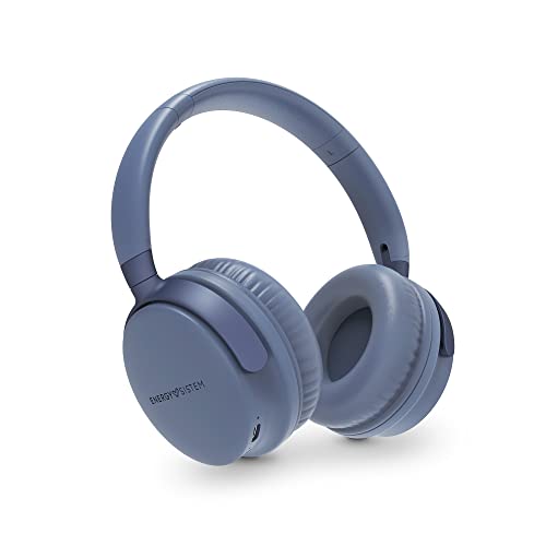 Energy Sistem Headphones Style 3 Denim Auriculares Inalámbricos Cascos Plegables (tecnología inalámbrica Bluetooth® 5.1, Deep Bass, HQ Voice Calls, Long Battery Life: 25 h) - Azul
