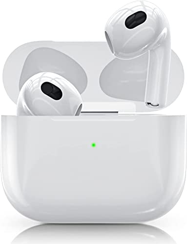 Auriculares Inalámbricos,Auriculares Bluetooth 5.1 en el oido HiFi Estéreo, Cascos Inalambricos Bluetooth con Control Táctil,Micrófono Incorporado,IPX7 Impermeables,para iPhone/Samsung/Huawei-Blanco