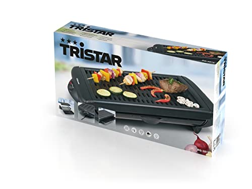 Tristar BQ-2818 Barbacoa-Grill, 1300 W, Negro