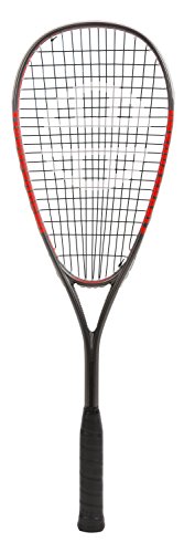 UNSQUASHABLE, 296095 Raqueta de Squash Inspire T-1000, Ideal para Principiantes con Sistema de Encordaje Doble, gris antracita-rojo