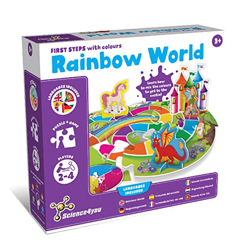 Science4you-Puzzle Infantil Puzzle Mundo Encantado Aprender Las Colores-Rompecabezas y Juegos Educativos Niños 3 4 5 Años (80003548)